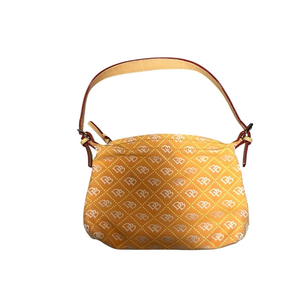 Dooney & Bourke Signature Jacquard Shoulder Bag Purse Handbag Zip Orange NWT